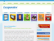 Tablet Screenshot of escaparatex.com.mx